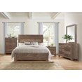 thumbnail image 1 of Topline Home Furnishings Rustic Brown 6pc Queen Bedroom Set, 1 of 5