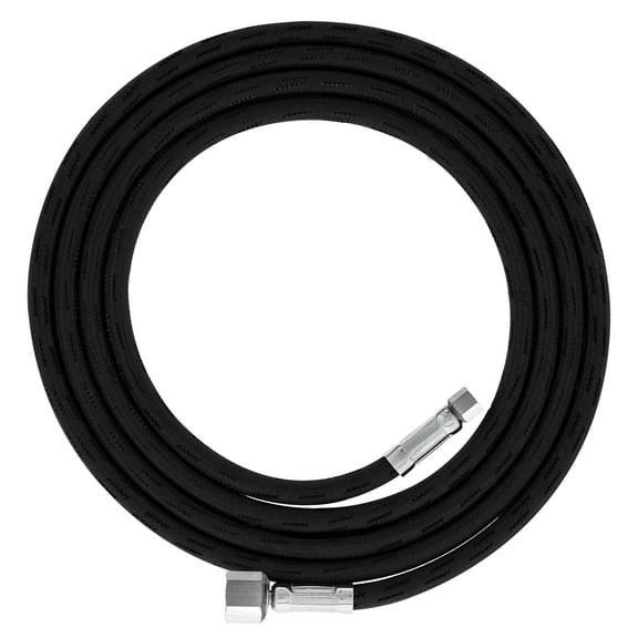 Master Airbrush Premium 6 Foot Nylon Braided Airbrush Hose - Standard 1/8" and Non-Standard 1/4" BSP Adapter Fitting Connectors (Please note one end is 1/4" fitting and is not standard)