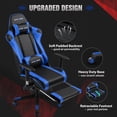 GTRACING Gaming Chair Office Chair PU Leather with Footrest&Adjustable ...