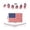 B, variant on SLYNSHome Red White Blue Garland for 250th Anniversary Party Supplies Patriotic Banner with Flag & Stars Decorative Hanging Bunting for Home Mantel Independence Day