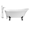 thumbnail image 1 of Tub, Faucet and Tray Set Streamline 63" Clawfoot NH340BL-CH-100, 1 of 5