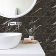 thumbnail image 6 of 6Sheets Brown Gray Marbling Tiles Stickers Wall Decals 11.81" x 5.91" Waterproof Peel and Stick Kitchen Backsplash DIY Decor Sticker, 6 of 9