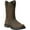 BROWN, variant on 10014238: Men's Ariat Groundbreaker Round Toe Work Boot Safety Calf Work Boots, Distressed Brown