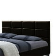 thumbnail image 4 of Atlin Designs Upholstered Queen Leather Platform Bed in Brown, 4 of 4