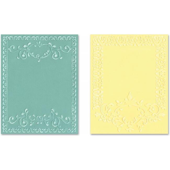 Sizzix Textured Impressions A2 Embossing Folders 2/PkgOrnate Frames