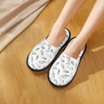 thumbnail image 5 of KLL Sea Turtle Slippers for Women Men House Slip on Indoor Outdoor Bedroom Furry Fleece Lined Ladies Comfy Anti-Skid Rubber Hard Sole-Large, 5 of 8