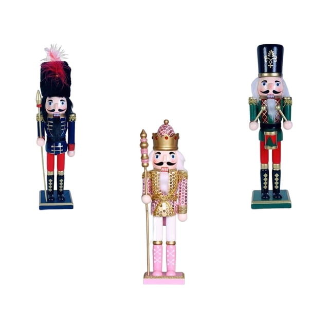 Figurita de Cascanueces,Adorno de estatuilla de de cascanueces de madera,Decoración de escritorio de estatua de títeres de Cascanueces Estilo A Zulema Figurita de Cascanueces