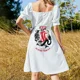 thumbnail image 5 of 1976 Jackie Stunt Team Logo camiseta clásica vestido sin mangas vestidos de mujer vestidos de lujo para mujer vestido, 5 of 7
