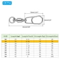 thumbnail image 2 of 28Lbs Fishing Swivels Snaps Stainless Steel Barrel Swivels Ball Bearing 30 Pack, 2 of 6