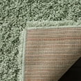 thumbnail image 3 of SAFAVIEH Laguna Neven Plush Solid Shag Runner Rug, Light Sage, 2'3" x 12', 3 of 8