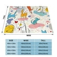 thumbnail image 4 of XMXT Flannel Throw Blanket for Couch, Dog Creative Illustration Bed Sofa Decor Blankets for Home Bedroom, 60 x 50 inches, 4 of 9