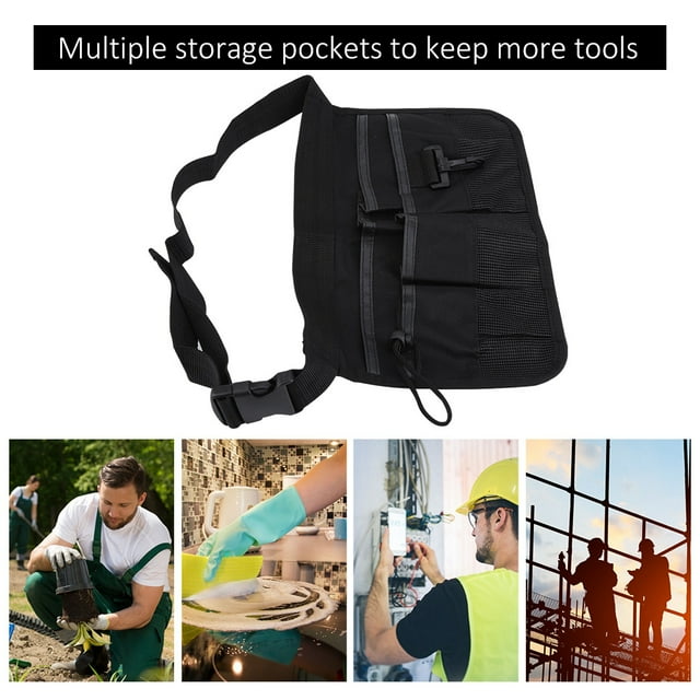 Bolso Electricista De Cinturón, Bolsa De Cintura, Bolsa De Cintura Múltiple Espesor De Espesor De Garajes Verdes / Negros Para Oficinas De Carpintería Facotry
