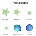 thumbnail image 4 of Fridja 100 Pcs Glowing Stars and Planets Luminous Solar System Wall Stickers Luminous Stars Wall Stickers Glow in The Dark Decals Planets Star Wall Decals for Kids Bedroom Living Room Ceiling Decor, 4 of 10