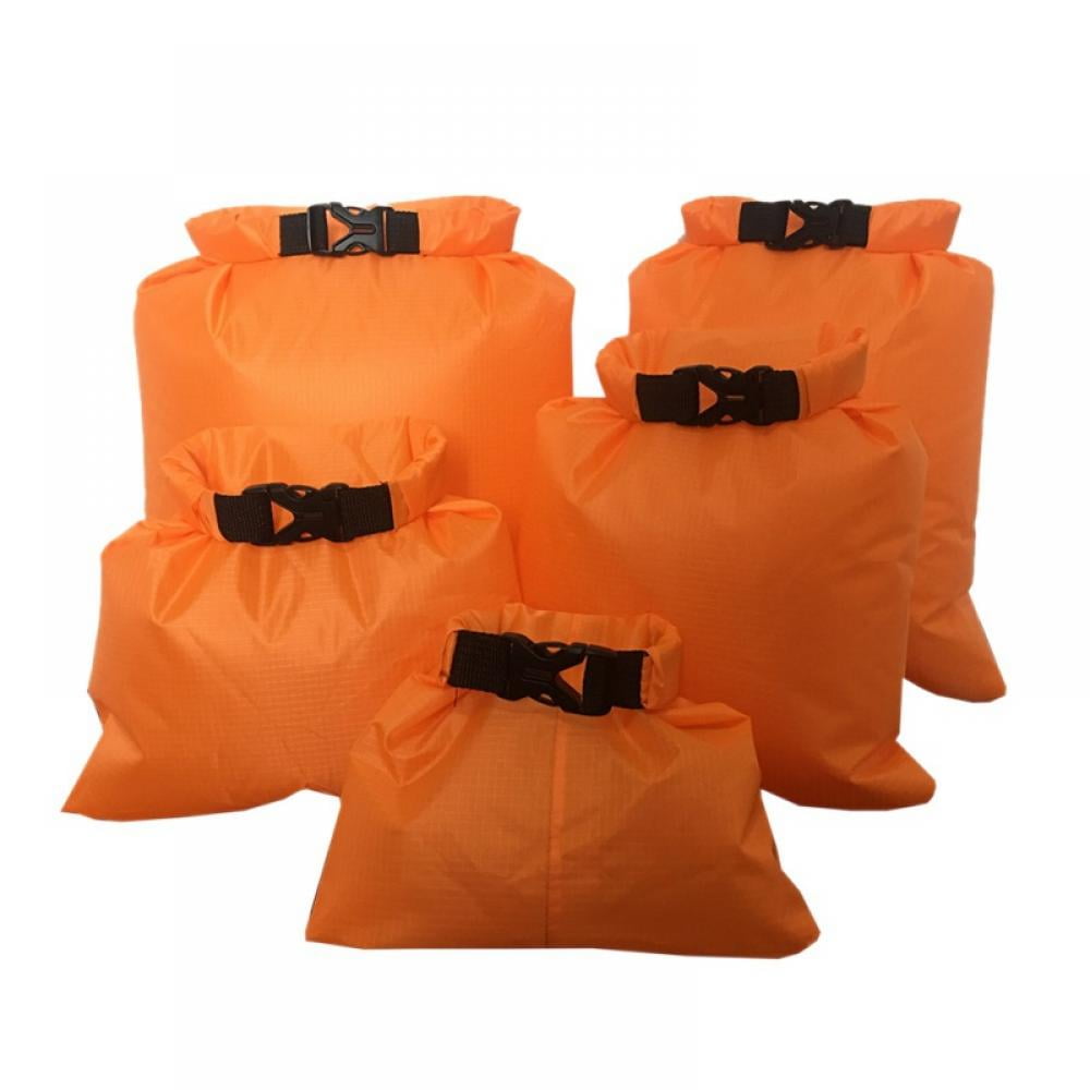 5PCS Waterproof Dry Bag Outdoor Swimming Kayaking Drifting Buckled Storage Sack 