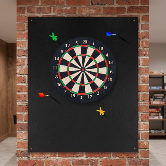 Dart Board Wall Protectors, 36" H X 24" W X 0.5" Thickness, Felt Wall Tiles Dart Board Wall Surround Protector, Cork Board Alternative