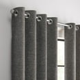 thumbnail image 3 of Eclipse Branson Magnitech 100% Blackout Curtain, Grommet Window Curtain Panel, Seamless Magnetic Closure, 84 in x 50 in wide, (1 Panel), Black, 3 of 13