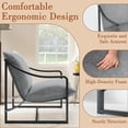 thumbnail image 5 of 1PC Fabric Large Lazy Chair for Living Room Accent Reading Chair Cozy Lounge Chair, 5 of 7