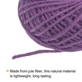 thumbnail image 4 of Uxcell 82ft Jute Twine 0.04inch 3 Ply Natural String for DIY Crafts Purple 2Pack, 4 of 7