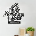 thumbnail image 3 of Metal Bible Verses Wall Decor As for Me And My House Christian Wall Decor Home Indoor And Outdoor Decoration, 3 of 6