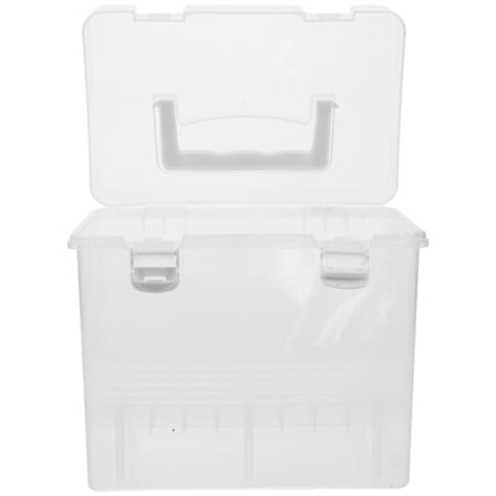 GOOHOCHY Marker Storage Box Travel 19.00X16.50X12.00CM Transparent