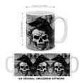 thumbnail image 4 of WIRESTER 11 Oz Ceramic Tea Cup Coffee Mug, Gray Skull Raven, 4 of 7