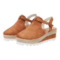 thumbnail image 4 of Black and Friday Deals Womens Clearance asdoklhq Wedges for Women Women Sandals Vintage Wedge Buckle Strap Straw Thick Bottom Flats Female Shoes Brown 36, 4 of 9