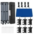 thumbnail image 3 of Yaheetech 10x20 ft Pop Up Canopy with Roller Bag for Party, Outdoor Events, Blue, 3 of 7