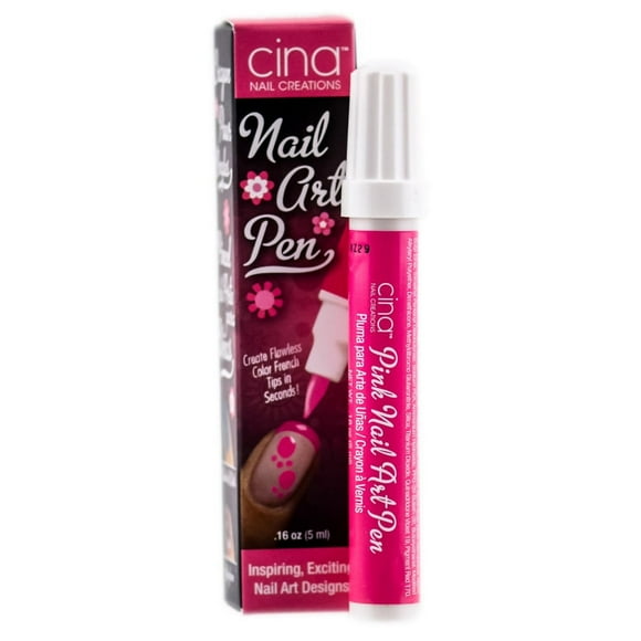 Bolígrafo para decoración de uñas Cinapro Nail Creations rosa