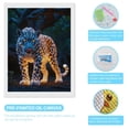 thumbnail image 3 of Diamond Art Kits for Adults, Majestic Illuminated Panther 5D Diamond Painting Kits for Adults Beginners, DIY Full Drill Diamond Painting, Gem Art and Crafts 12x16, 3 of 7