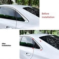thumbnail image 3 of Car Rear Window Shutter Cover Trim Window Louver Side Vent Trim for A3 8Y Sedan 2021-2024 Carbon Fiber, 3 of 5
