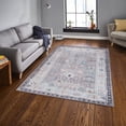 thumbnail image 3 of GLN Rugs Idyma - Indoor, Machine Washable Area Rug 7'10"x10' Cream/Gray Home Carpet, 3 of 7