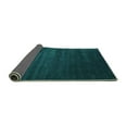 thumbnail image 2 of Ahgly Company Indoor Round Abstract Turquoise Blue Contemporary Area Rugs, 7' Round, 2 of 4