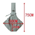 thumbnail image 5 of FZFLZDH Small Dog Sling Cat Harness Adjustable Shoulder Strap Hands-free Pet Dog Travel Bbag Backpack for Boys and Girls Gray, 5 of 6