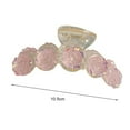 thumbnail image 6 of Hair Claw Clip Flower Design Elegant Plastic Clamp Non-slip Styling Tool Hair Fixer Headwear Shark Clip Women Half Bun Hairpin Hair Accessories, 6 of 8