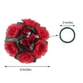 thumbnail image 3 of BalsaCircle 4 Silk Roses Flowers Candle Rings DIY Party Artificial Bouquets Arrangements, 3 of 8