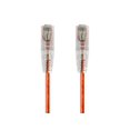 thumbnail image 1 of Monoprice Cat6 Ethernet Patch Cable - 1 feet - Orange | Snagless RJ45 Stranded 550MHz UTP CMR Riser Rated Pure Bare Copper Wire 28AWG - SlimRun Series, 1 of 2