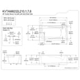 thumbnail image 3 of Kingston Brass KVTAM6032L210 60-Inch Acrylic Rectangular 3-Wall Alcove Tub Combo with Tub Door (Left Hand Drain) in White/Matte Black, 3 of 9