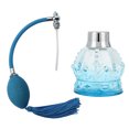 thumbnail image 2 of Botella de perfume de vidrio, botella de perfume recargable vacía de vidrio de 80 ml, rociador de bombilla vacía, rendimiento lleno de energía, 2 of 8