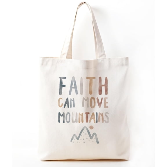 Christian Canvas Tote Bag Bible Carry Tote for Women Lightweight Book and Essentials Bag