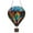 B, variant on Hot Air Balloon Decoration Pendants Hangings, 2D Printing Acrylic Solar Hot Air Balloon Lantern with Flickering Flame, Fall Decor for Garden Patio Porch Yard