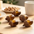thumbnail image 6 of Artificial Small Acorn, Realistic Acorn Caps, Fake Acorns for Craft, Fall Fruits Decor, Nut Ornaments Fall Simulation Decor For Vase Filler Tabletop & Household Scene Layout, DIY Pinecone Props, 6 of 6