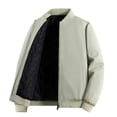thumbnail image 1 of WRKEKC Manteau Décontracté pour Homme à Col Rond, Manches Longues, Léger et Polyvalent, avec Poches, pour Tenue Urbaine de Bureau et Style de Rue Moderne, Couleur Unie Vert Menthe TTG, 1 of 7