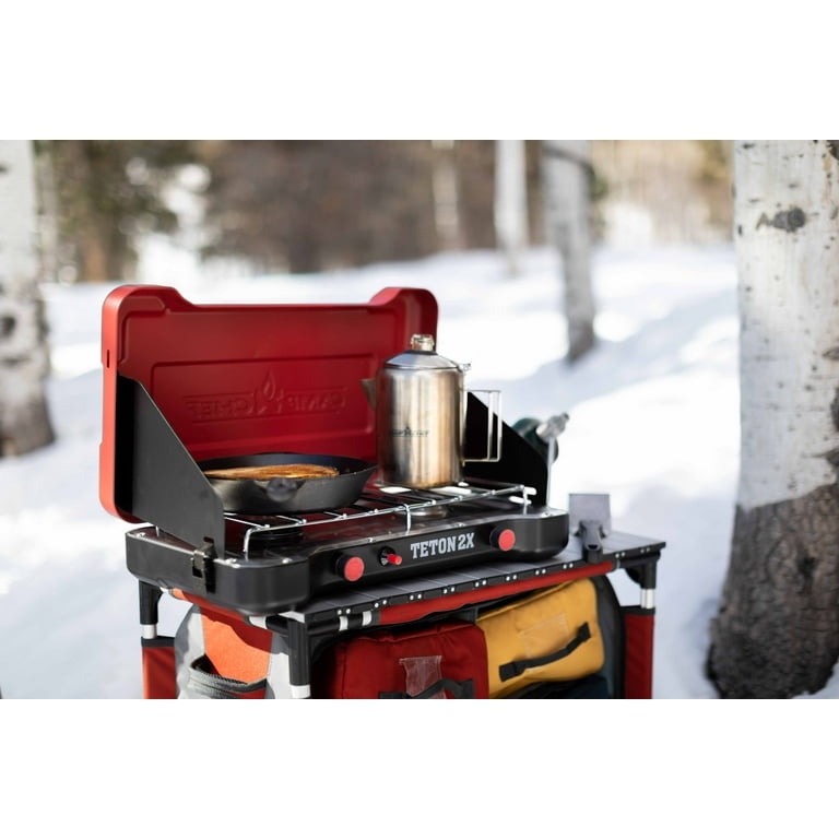 Camp Chef Teton 2X Two-Burner Cooking System, Lightweight 20,000