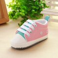 thumbnail image 3 of Baby Girls Boys Canvas Sneakers Soft Sole Infant First Walkers Crib Shoes, 3 of 4