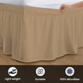 thumbnail image 3 of SGI Bedding 14 Inch Wrap Around Bed Skirt | Microfiber Bed Skirt | Queen, Taupe, 3 of 4