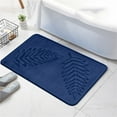thumbnail image 3 of Bathroom Rug, Soft Absorbent Bathroom Mat and Bath Mat, Non-Slip Rug for Living Room, Bedroom or Kitchen Entrance, Machine Washable, 23.6"x15.7", Navy, 3 of 6