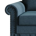 thumbnail image 6 of Home Design Emerson Rolled Arm 3-Seater Sofa, Upholstered with Nailhead Trim, Classic Blue Fabric, 6 of 8