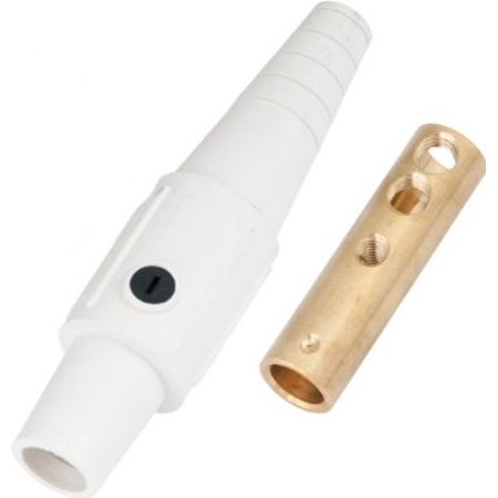 Marinco CLS20FB-G Inline Single Pin Connector – 400A/600V, Accepts #2-2/0 AWG, Orange, Wet Location Rated Marinco CLS20FB-G Inline Single Pin Connector – 400A/600V, Accepts #2-2/0 AWG, Orange, Wet Location Rated