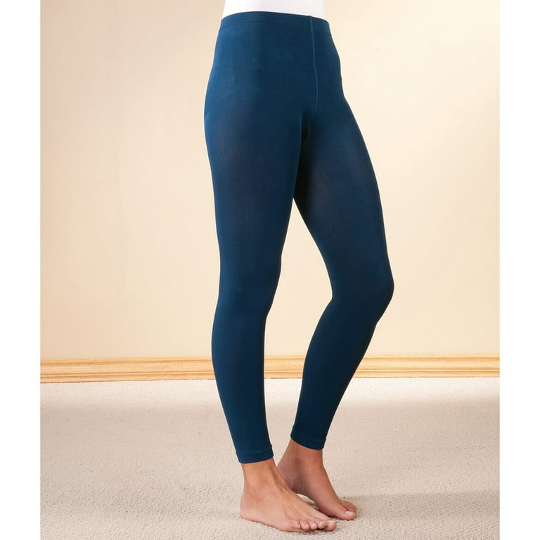 Athleta Womens Fleece Lined Leggings Size XXS 2XS Blue Cozy