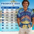 thumbnail image 5 of Psesaysky Couple Matching Hawaiian Outfit Vacation His and Her Set Mens Short Sleeve Shark Shirts or Womens Summer Sleeveless A Line Flowy Beach Sundress with Art Paint, 5 of 7
